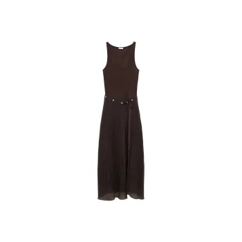 ZARA Sleeveless Dress Women's Brown