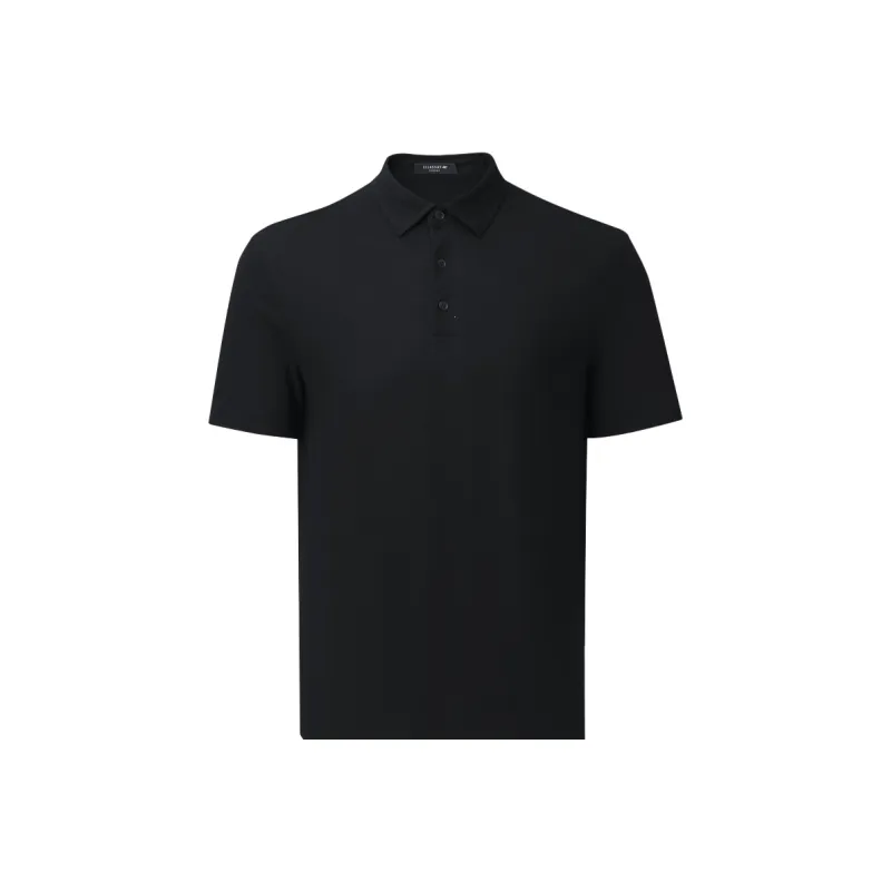 ELLASSAY Polo Shirts Men Classic Black-0