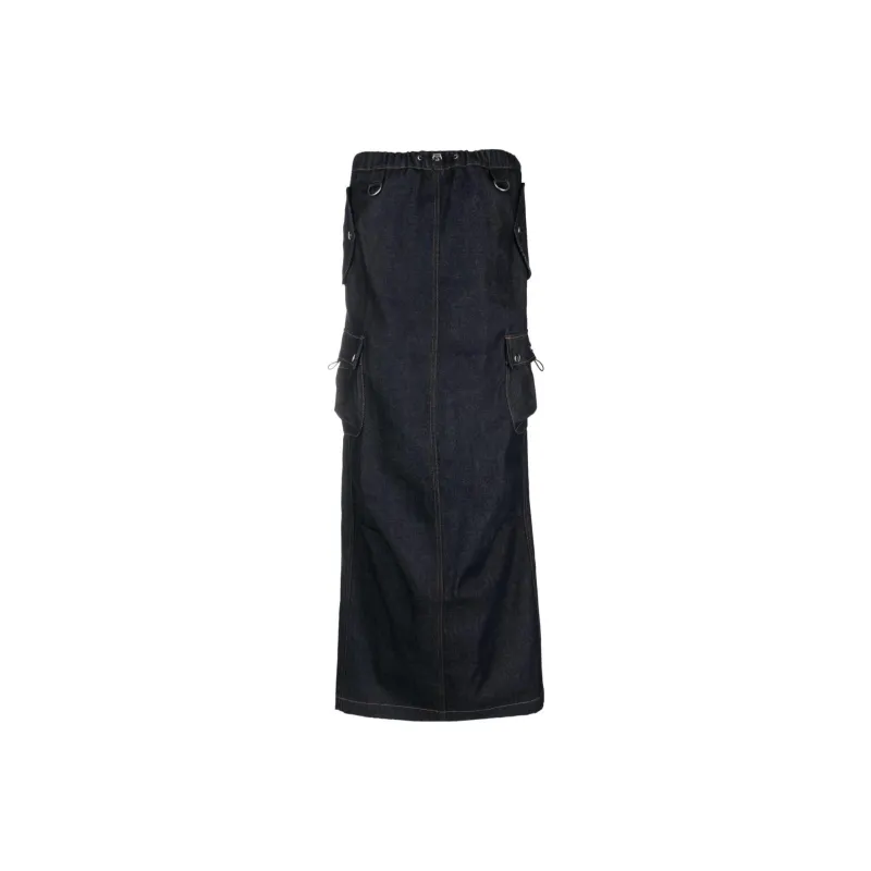 COPERNI Dark wash Denim Maxi Skirt-0