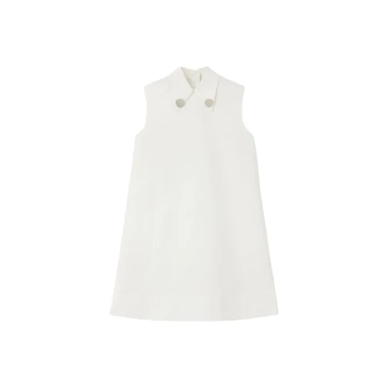 JIL SANDER Sleeveless Mini Shirt Dress-0