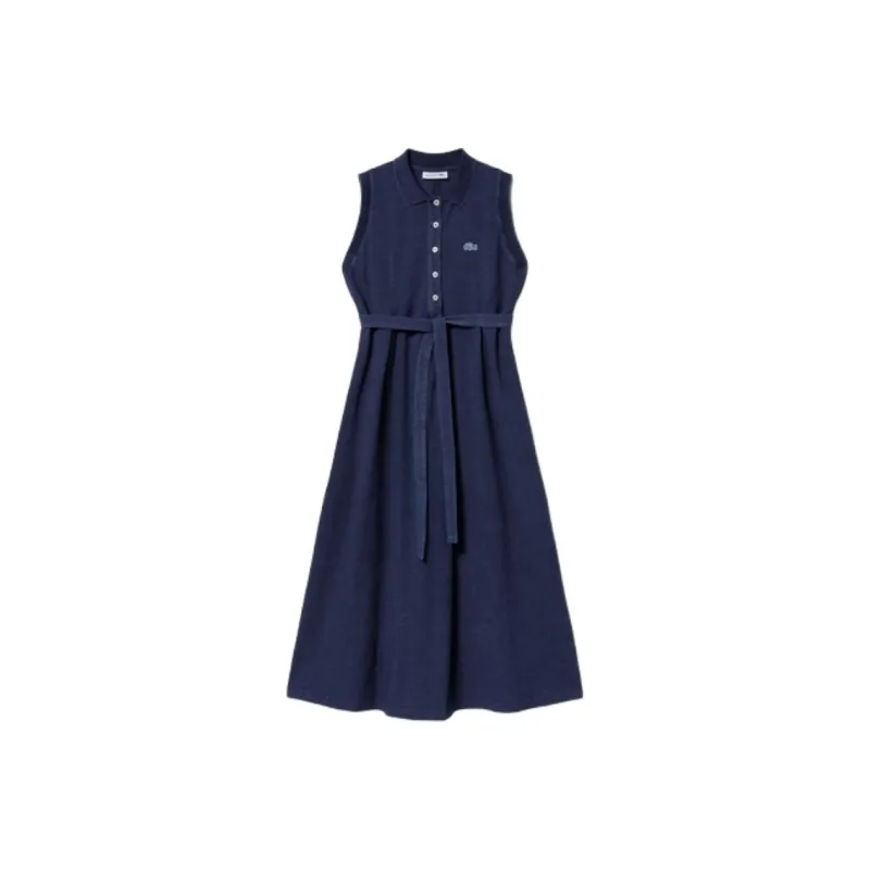 LACOSTE Sleeveless Dress Women's Blue-0