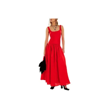 FREE PEOPLE Hutch The Ridge Dress Slip Dresses Women's Red/Red