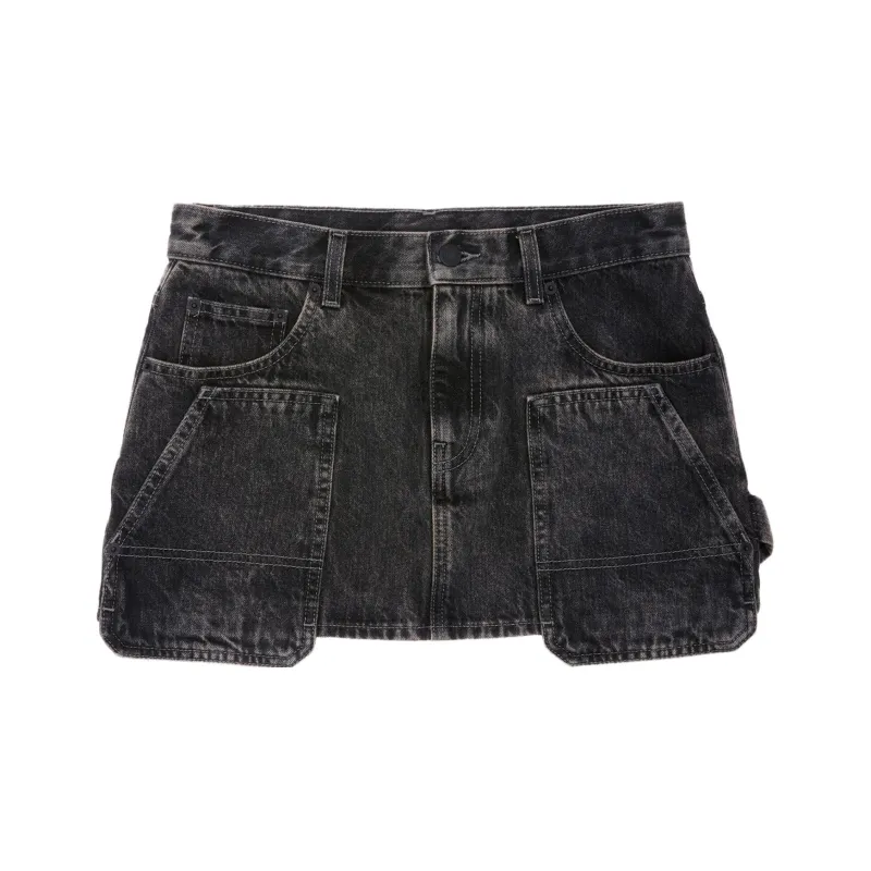 Helmut Lang Carpenter Denim Miniskirt-0