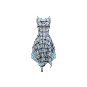 COVER TIME Slip Dress Women's Blue