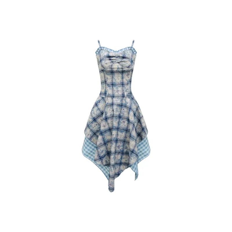 COVER TIME Slip Dress Women's Blue-0