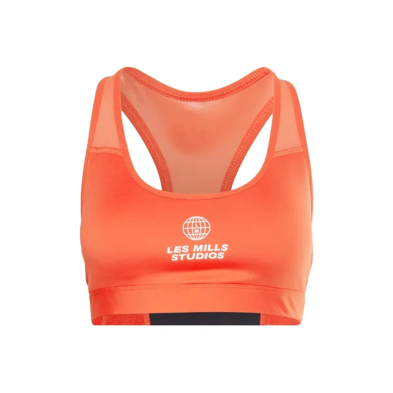 Reebok CYCLED Collection LM Lux Racer Bra Sports Underwear Women's Orange-0