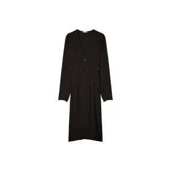 Patrizia Pepe Long Sleeved Dress Women's Black