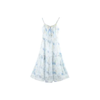 A Paradise For Awakening Slip Dress Women's Blue