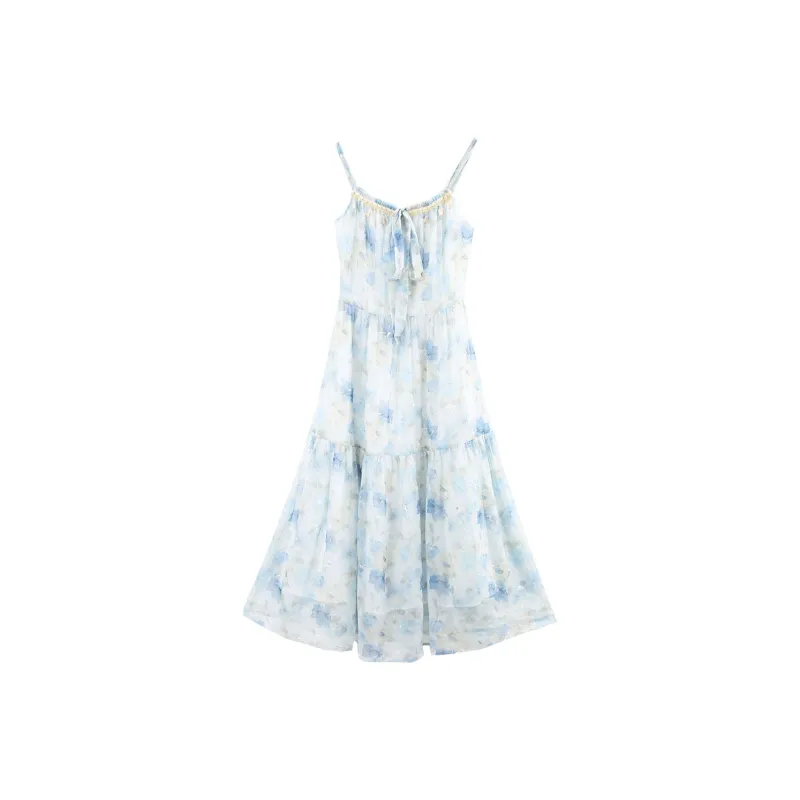 A Paradise For Awakening Slip Dress Women's Blue-0