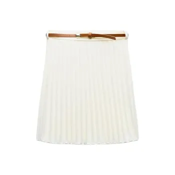 ZARA Casual Short Skirts Women's Frosted White