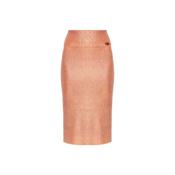 DIESEL Casual Long Skirts Women's Orange