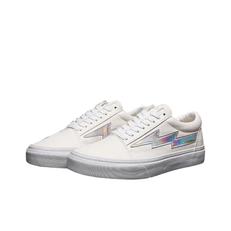 REVENFE X SPOTM x BURNING FLAME Slip Resistant, Abrasion Resistant, Breathable Low Top Canvas Shoes Unisex-26