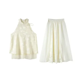 Adeworn Skirt Set Women's Apricot
