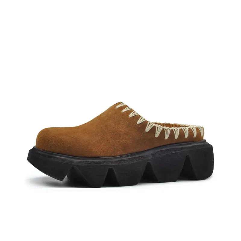 ARTMU Quick Dry Closed Toe Slippers Women's Brown-1