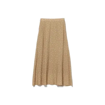 Beams Casual Long Skirts Women's Beige