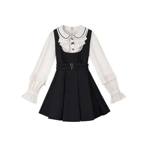 LALAJK Two Piece Skirt Sets Women's Black Yellow