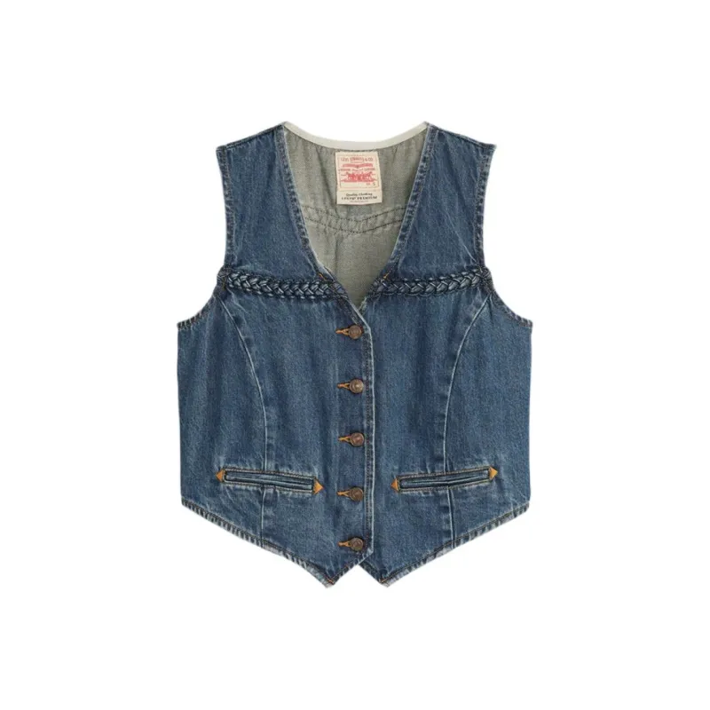 Levis Vests Women's Blue-0