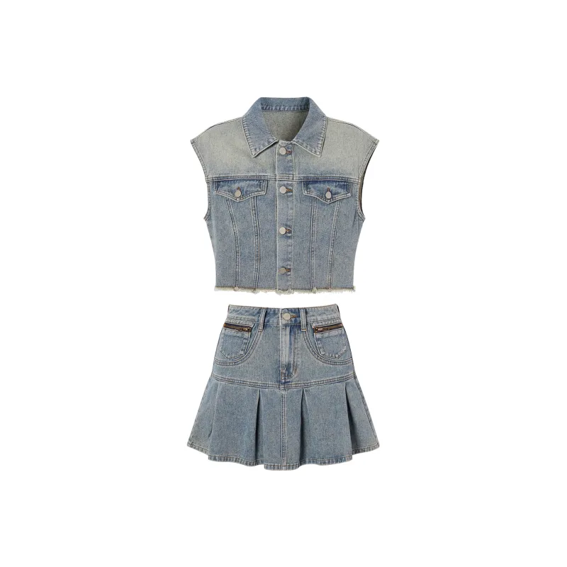 I'M ONE Two Piece Skirt Sets Women's-0