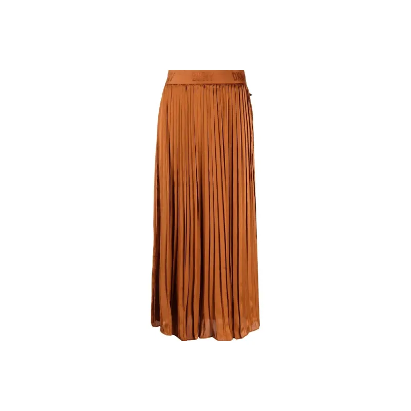 DKNY SS22 Mid Length Skirt Light Brown-0