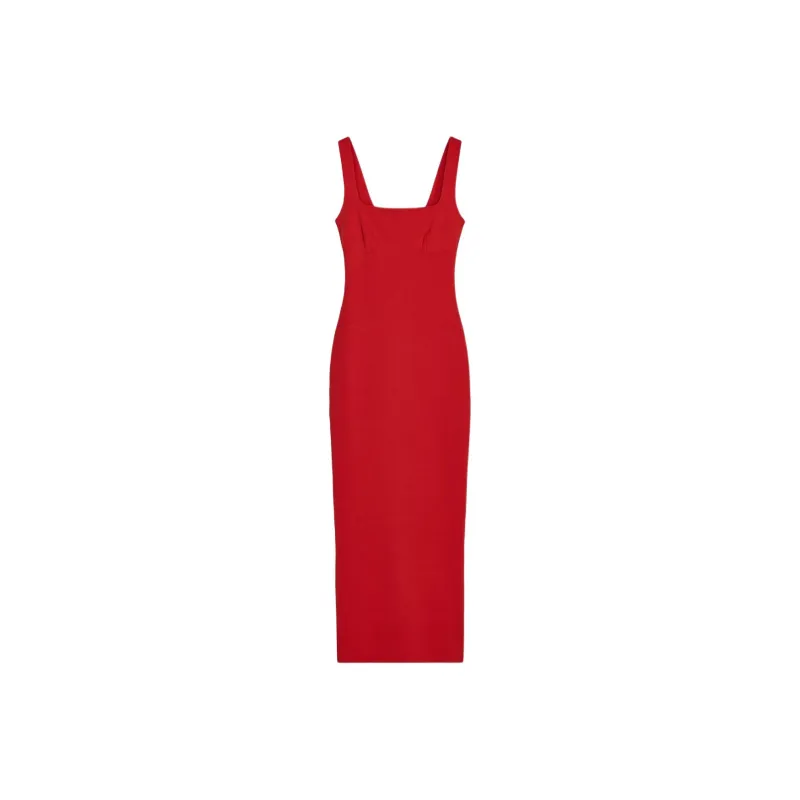 ZARA Slip Dresses Women's Red-0