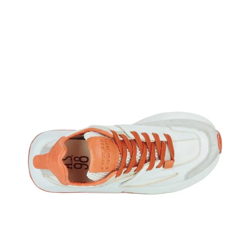 AirStep 4EVER Low Top Casual Shoes Women's White Orange-4