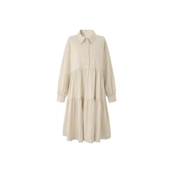 Elva' Island Long-Sleeved Dresses Women's Gray Green