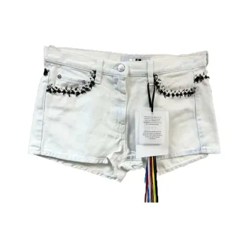 MSGM Denim Shorts Women's White