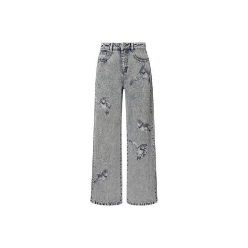 DAZZLE 블루 여성 청바지