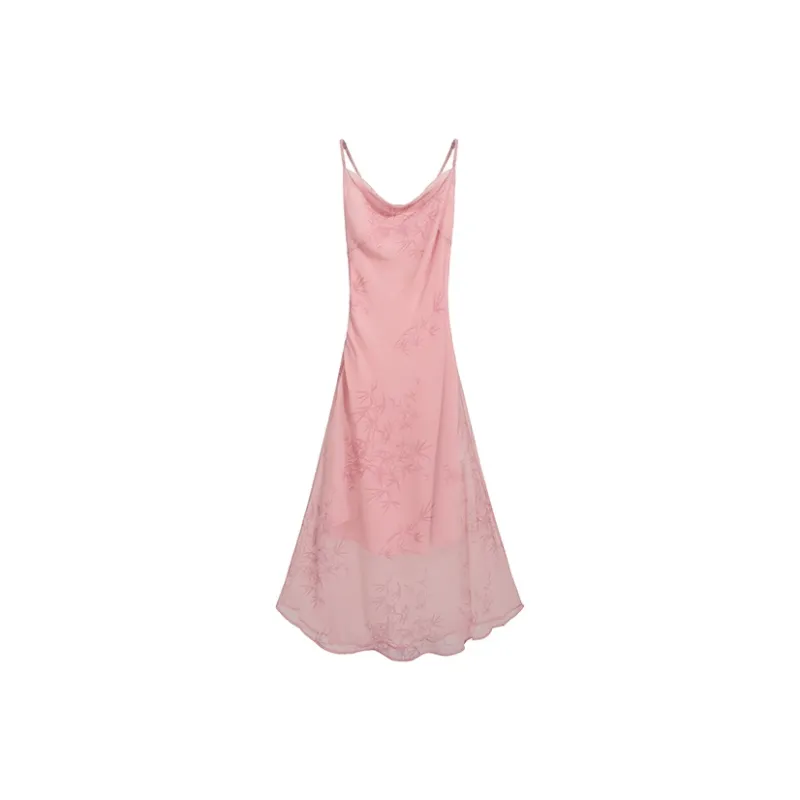 Zukizuki Slip Dress Women's Pink-0