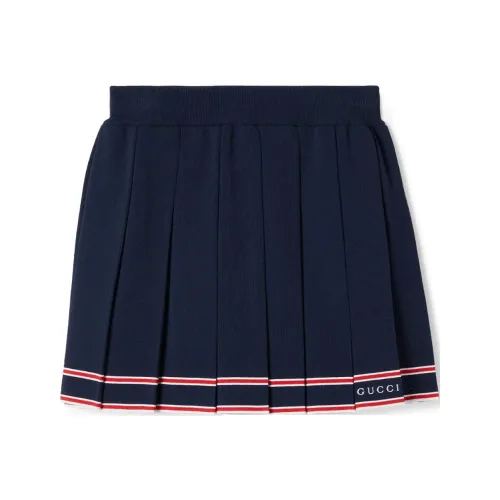 GUCCI SS24 Casual Short Skirts Women's Dark Blue