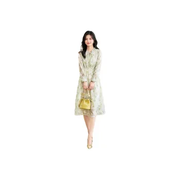 Like The Age Of Water Long Sleeved Dress Women's Green