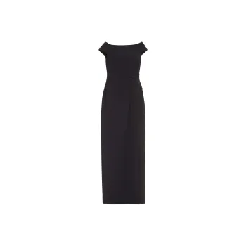 Polo Ralph Lauren Pleated Off Shoulder Maxi Dress