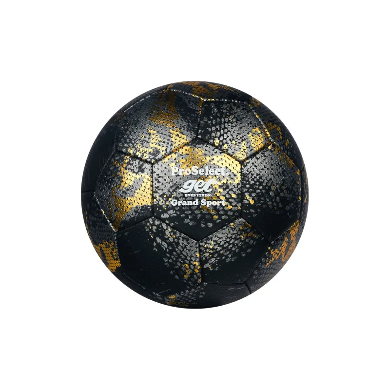 ProSelect Size 5 Soccer PU Machine Stitched Soccer Ball Unisex Black-0