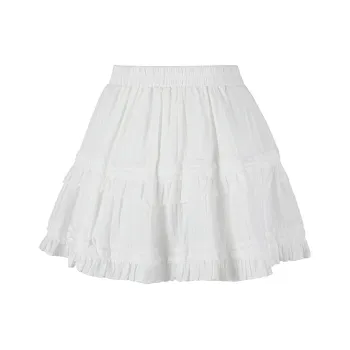 Wen Shan Casual Short Skirts Women's Ecru