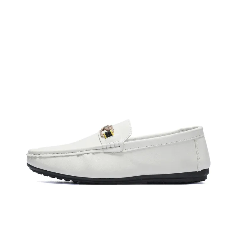 ZULISHI Men's Casual Shoes Men Low Top Black/White-4