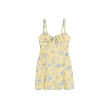 Hollister Slip Dress Women's Yellow