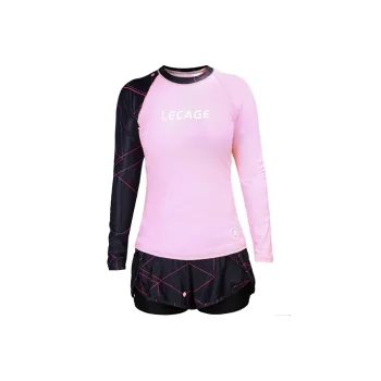 LECAGE Split Swimsuit Women's Pink