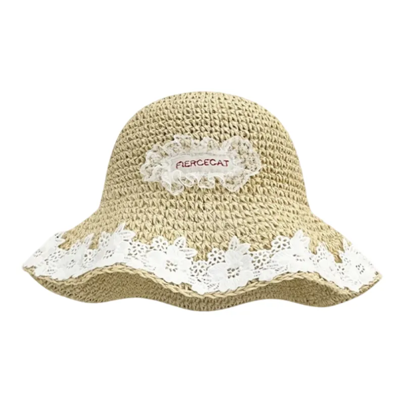 MITHAOL KUSC Straw Woven Bucket Hats Women's-1