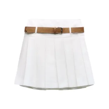 ZARA Casual Short Skirts Women's White