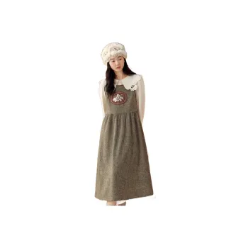 ZIHAN Sleeveless Dress Women's Pasture Green
