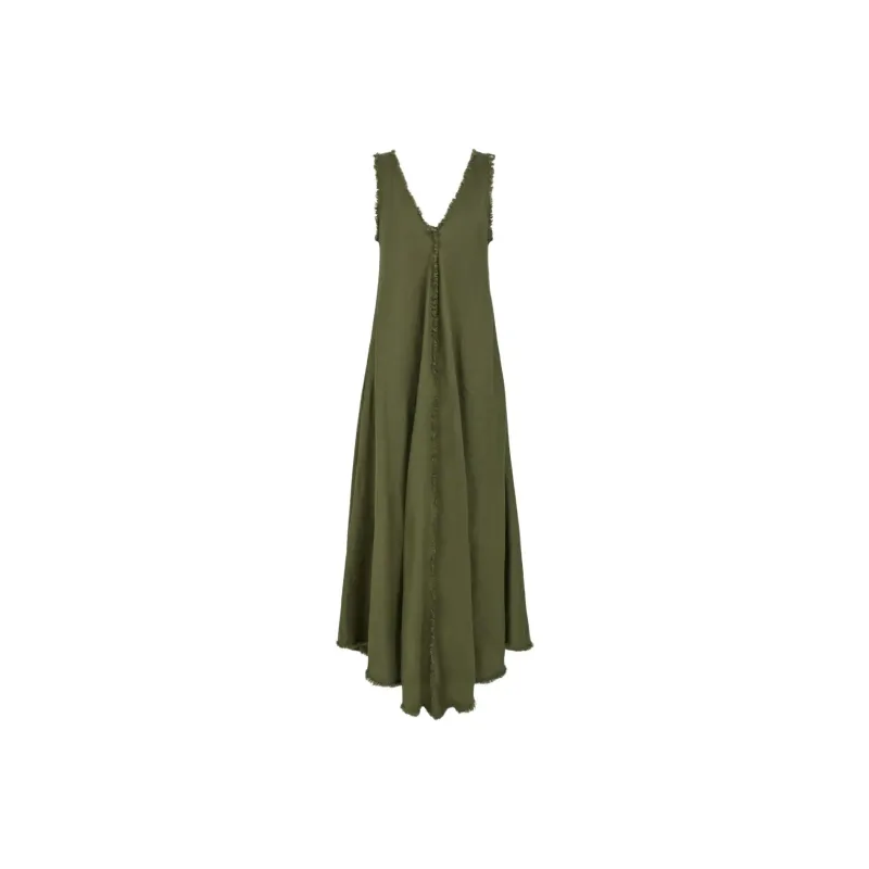PAROSH Sleeveless Dress Women's Green-0