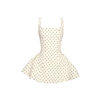 IQC Slip Dresses Women's Polka Dot