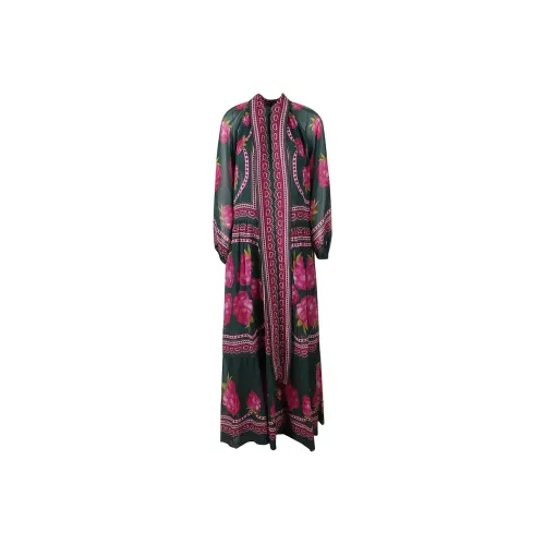 La DOUBLEJ. Athena Lampone Printed Midi Dress