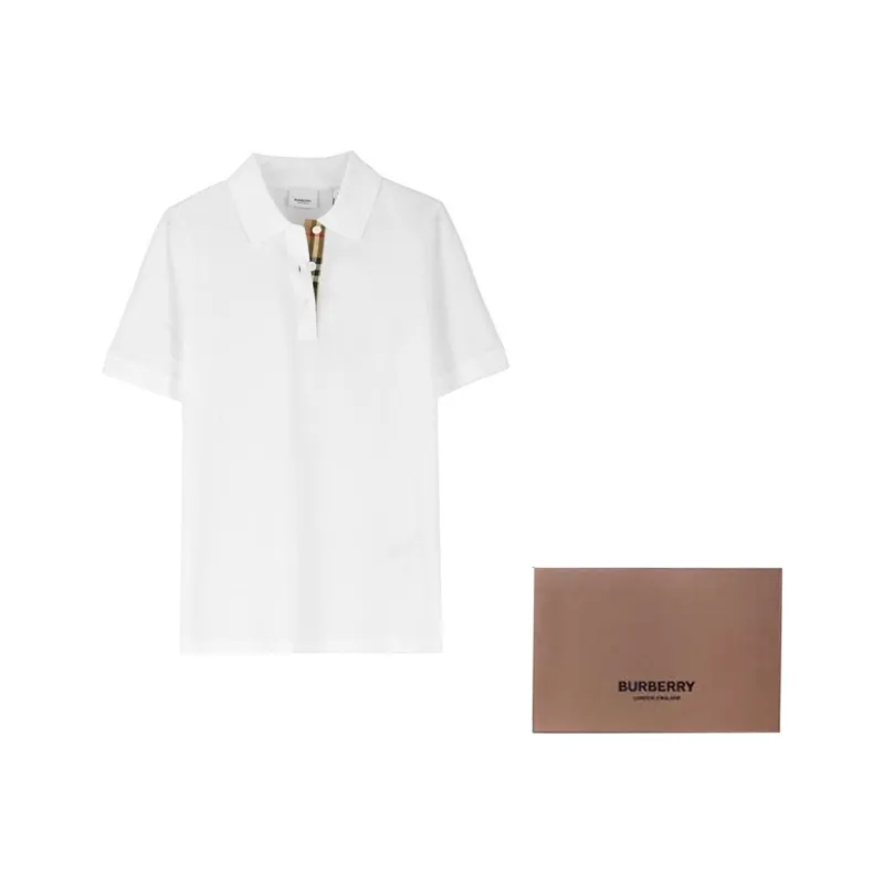 Burberry Polo Shirt Women's White-6