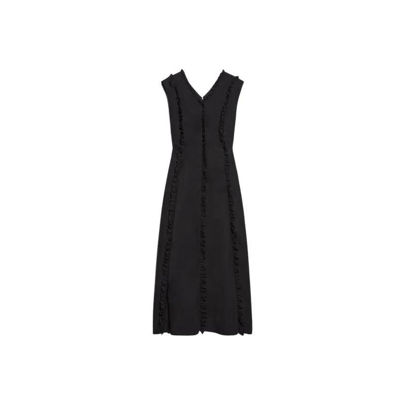 'S MAX MARA Milena Collection Sleeveless Dress Women's Black-0