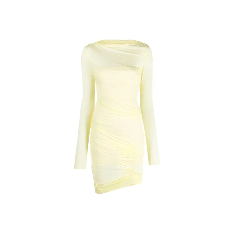 Blumarine Long-Sleeved Dresses Women's Yellow-0