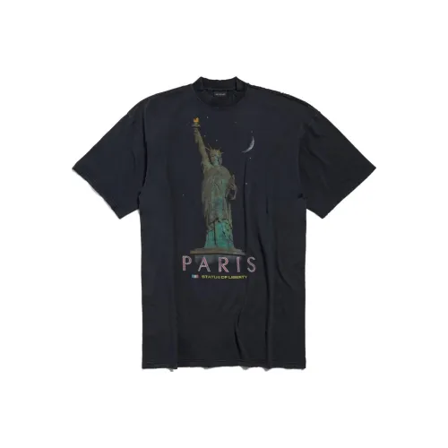 Balenciaga Paris Liberty Crewneck T-Shirt Dress
