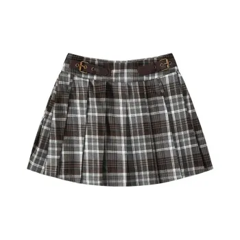 FRLMK Casual Long Skirts Women's Brown