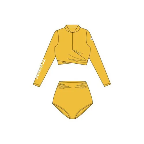 TOSWIM Two Piece Swimsuits Women's Sea Beige High Waist