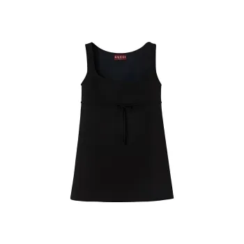 GUCCI FW24 Sleeveless Dress Women's Black